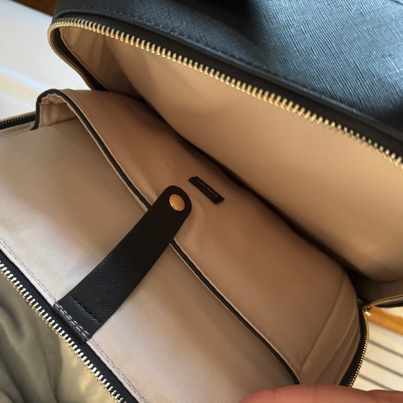 CALPAK Kaya Laptop Backpack in Black with Gold Accents - Picture 9 of 9